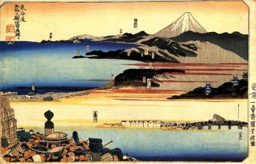 las cincuenta y tres estaciones del tokaido Utagawa Kuniyoshi Ukiyo e Pinturas al óleo